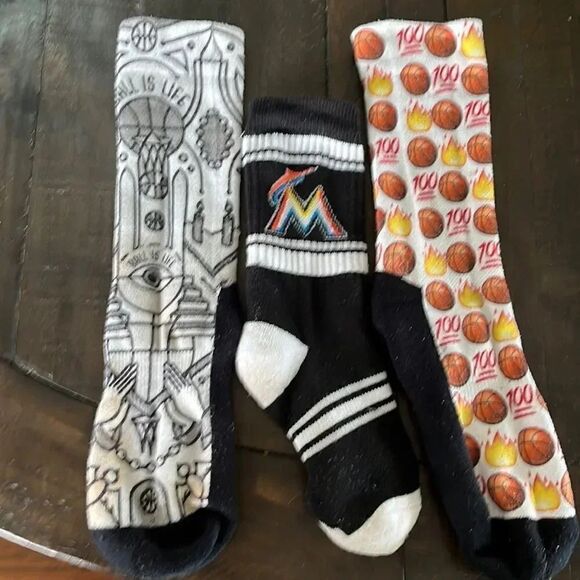 Random sports socks for Middle school boys. - Picture 1 of 1